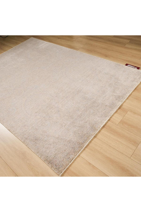 Eko Hali Taftan Vintage Pattern Machine Woven Carpet - Taftan TF 03 Beige - MALLTURK