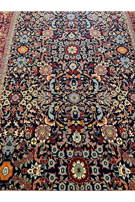 RD RAMAZAN DAG Hand Rug Art Hand-Woven Hereke Rug 100.Anniversary Series Lalezar Design Size 220x150 - MALLTURK