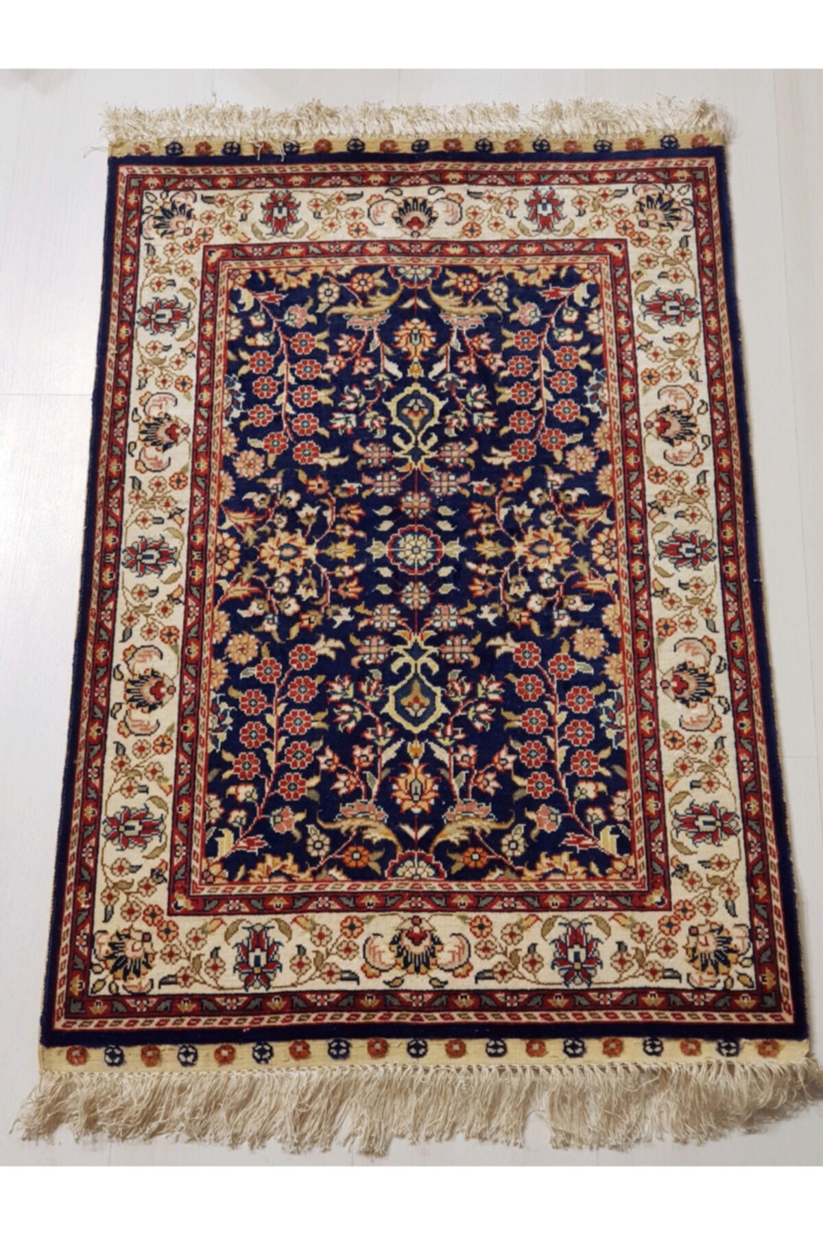 Misiny %100 Pure Silk Rug - Hand-Woven -1002 -62 X 93 Cm - MALLTURK