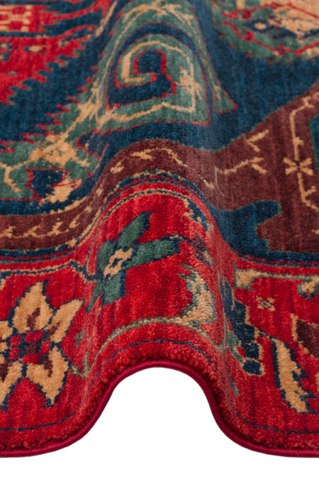 Cool Rug Mardin Red Navy Cok Multicolor Authentic Ethnic Pattern Hand-Woven Yunlu Soft Salon Ev Oda Rug