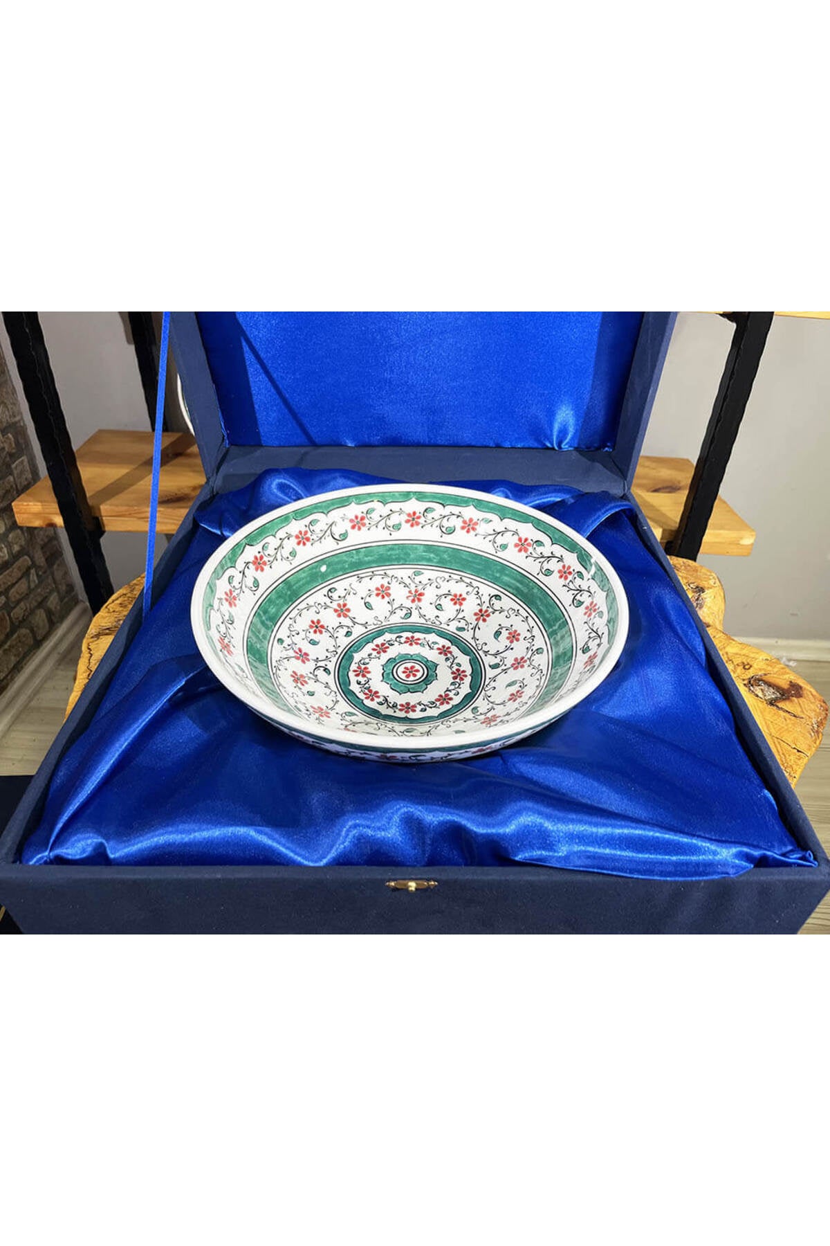 Cini Evi Halic Pattern 30cm Iznik Bowl - MALLTURK