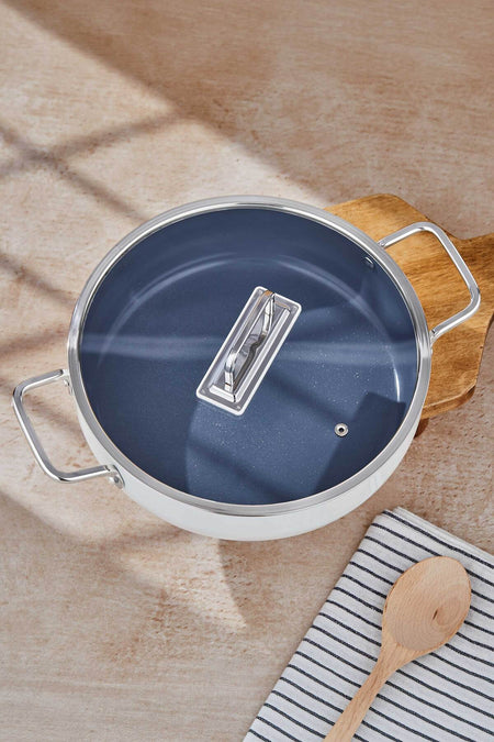 Tac Sera Feel Ceramic Nonstick Shallow Pot and