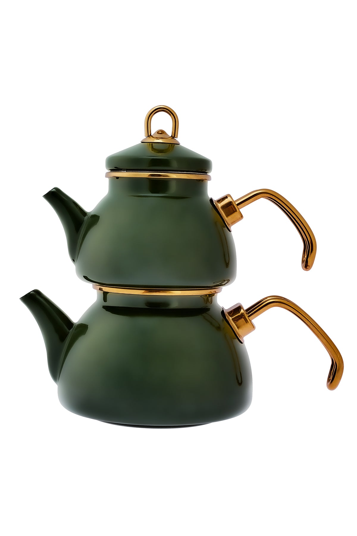 Emsan Artisan Mini Enamel Teapot, Green - MALLTURK
