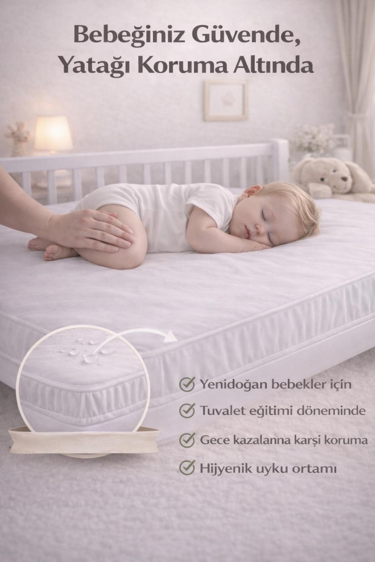 Koi Home Waterproof Cotton Fitted Baby & Kids Mattress Protector - MALLTURK