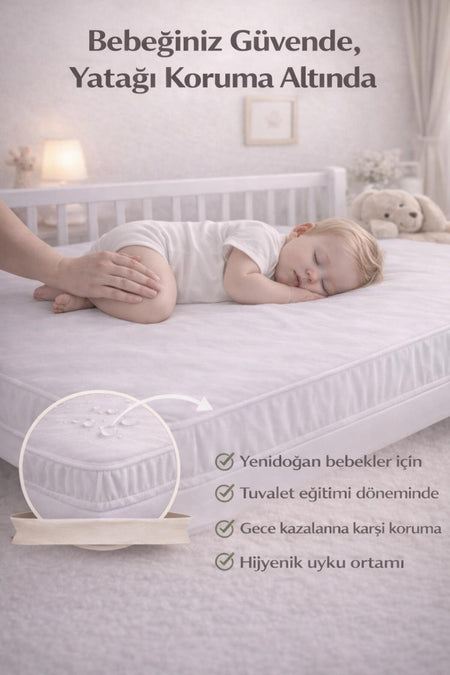 Koi Home Waterproof Cotton Fitted Baby & Kids Mattress Protector - MALLTURK