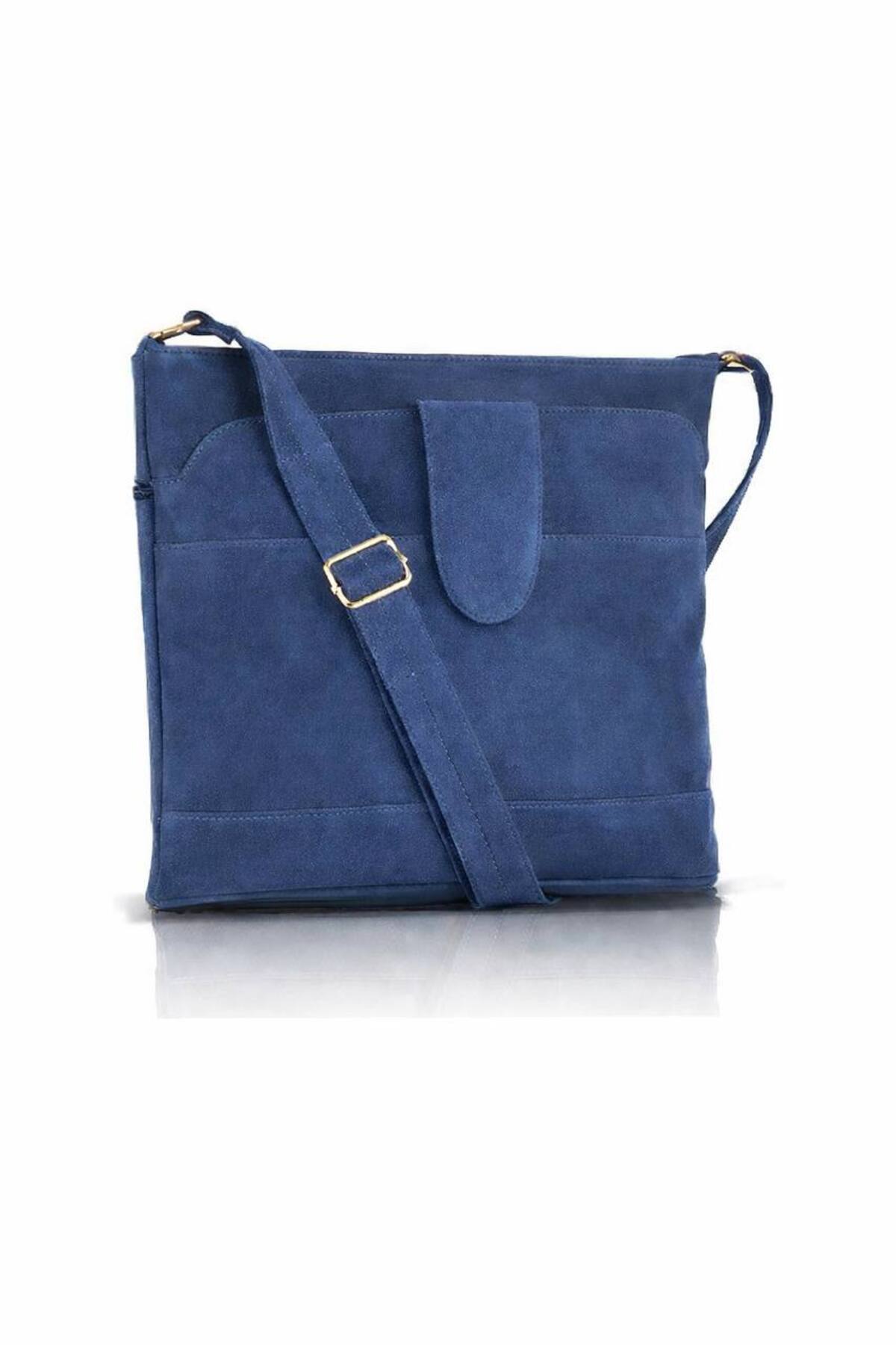 Fubileather Genuine Leather Gold-Detail Crossbody Women's Bag