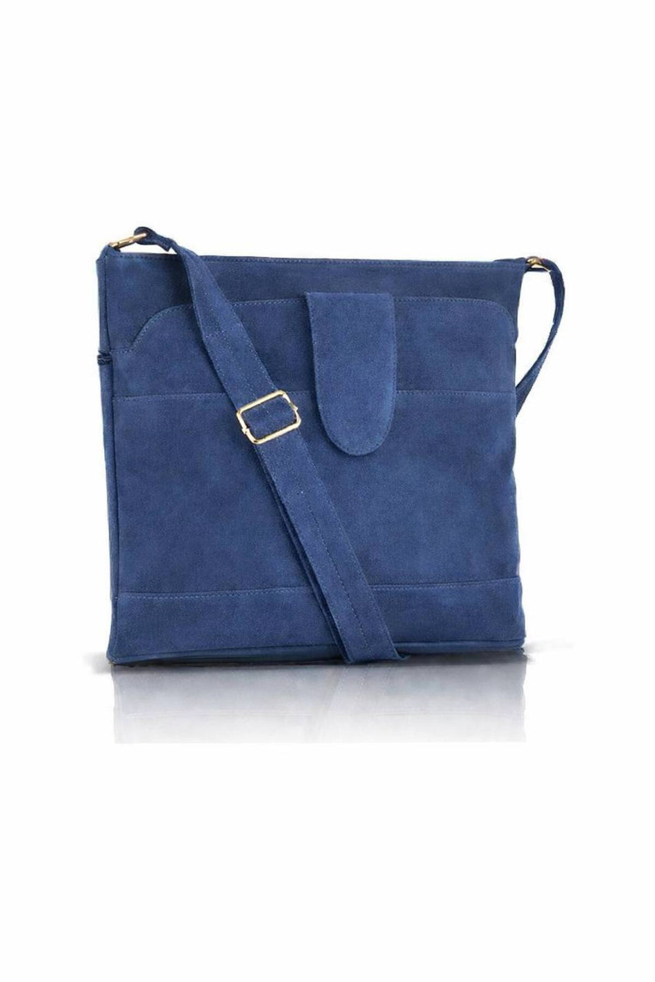 Fubileather Genuine Leather Gold-Detail Crossbody Women's Bag