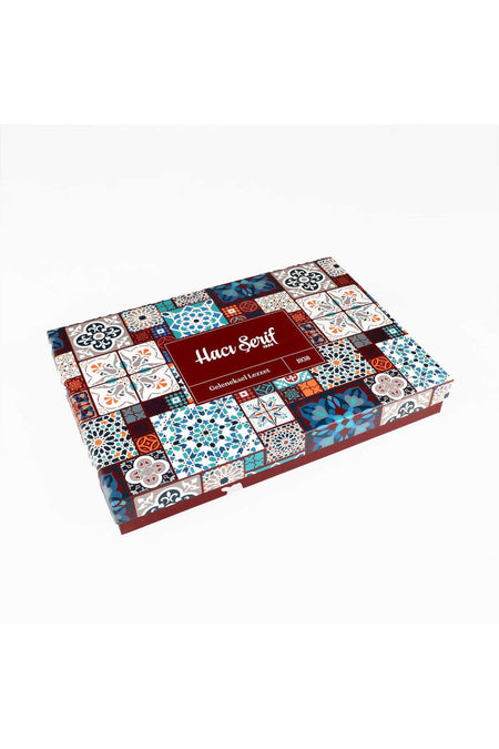 Haci serif Assorted Sultan Turkish Delight motif desenli kutu 1000gr - MALLTURK