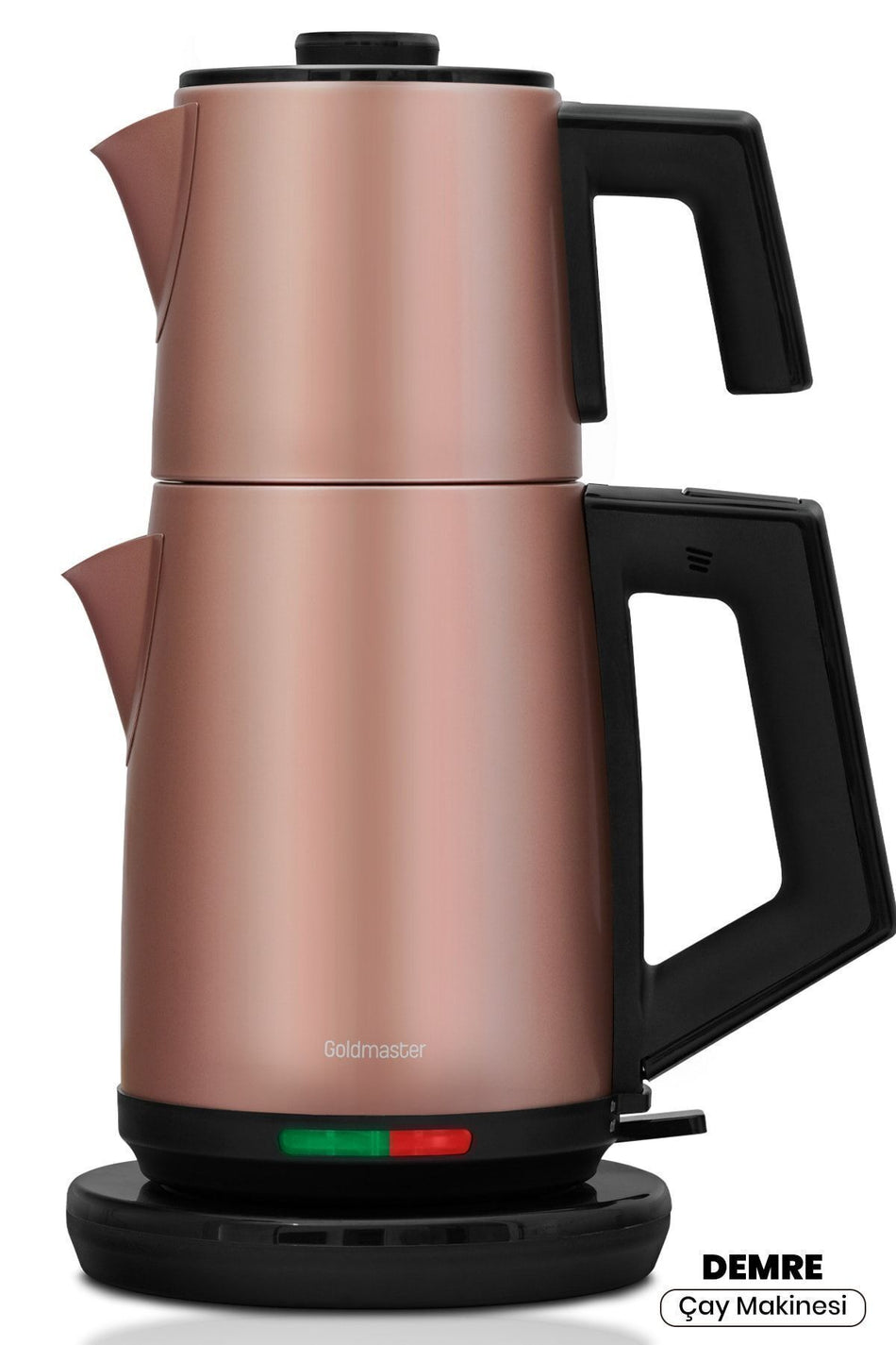 GoldMaster Demre Vizon XL 30 Cup Capacity 2200 Watt Stainless Steel Tea Maker and Water Kettle - MALLTURK