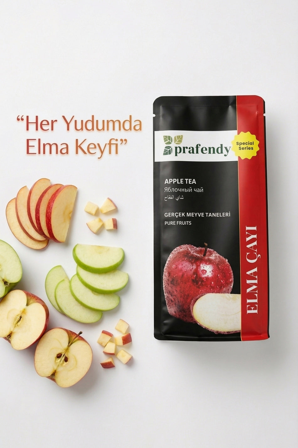Herbata jabłkowa Prafendy 250 g – z prawdziwymi kawałkami owoców