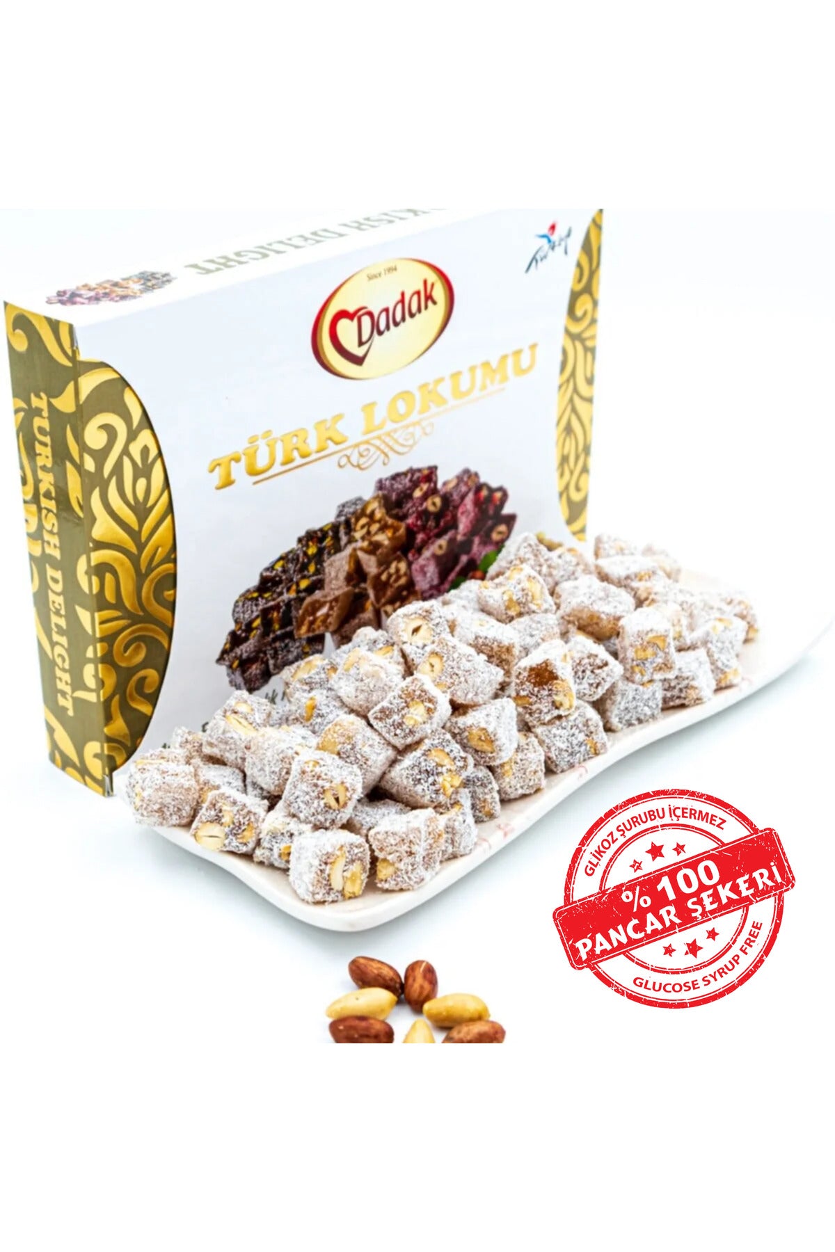 Dadak Turkish Delight and kuruyemis dadak Peanut Mini Turkish Delight 1 kg - MALLTURK