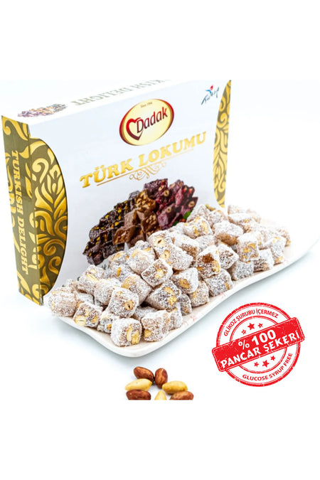 Dadak Turkish Delight and kuruyemis dadak Peanut Mini Turkish Delight 1 kg - MALLTURK