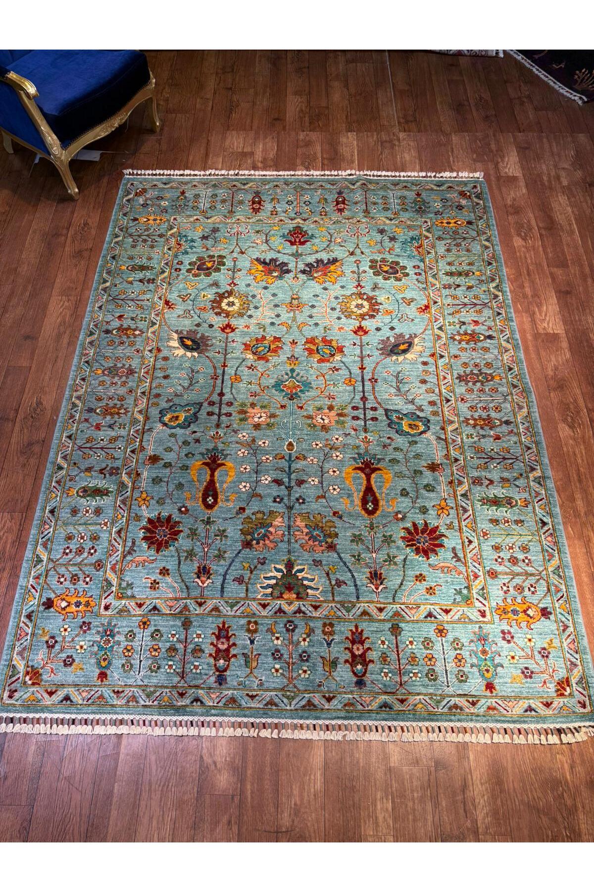 Wool Hand-Woven Afghan Rug