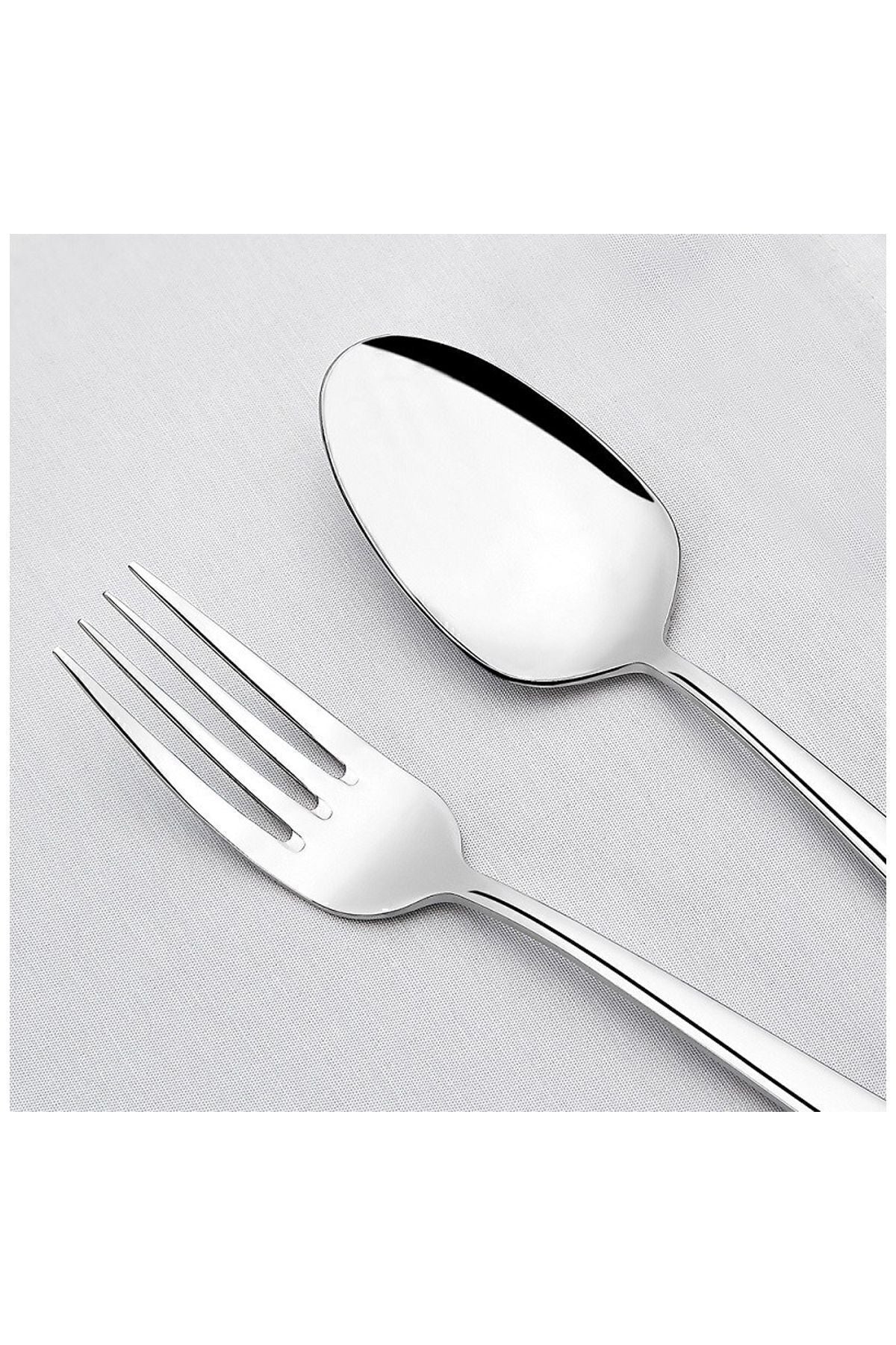Nehir deniz 30 Piece Fork Spoon Set bicaksiz - MALLTURK