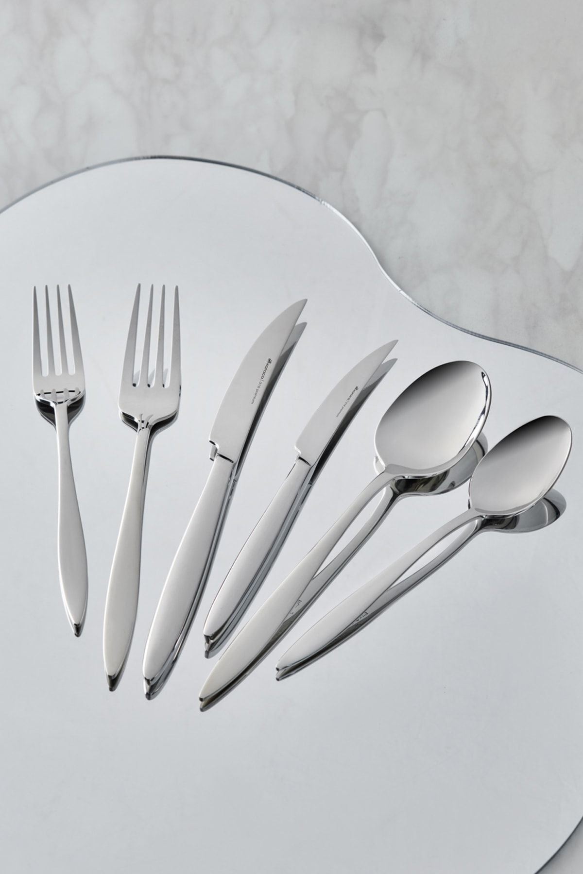 Karaca kai elegance 84 Piece 12 Place Setting Flatware Boxed 7080seri - MALLTURK