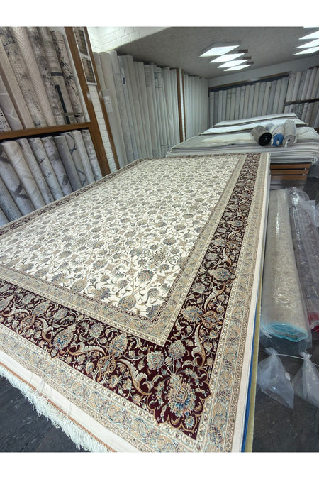 Silk Rug Iranian Hand-Woven 200x300 - MALLTURK