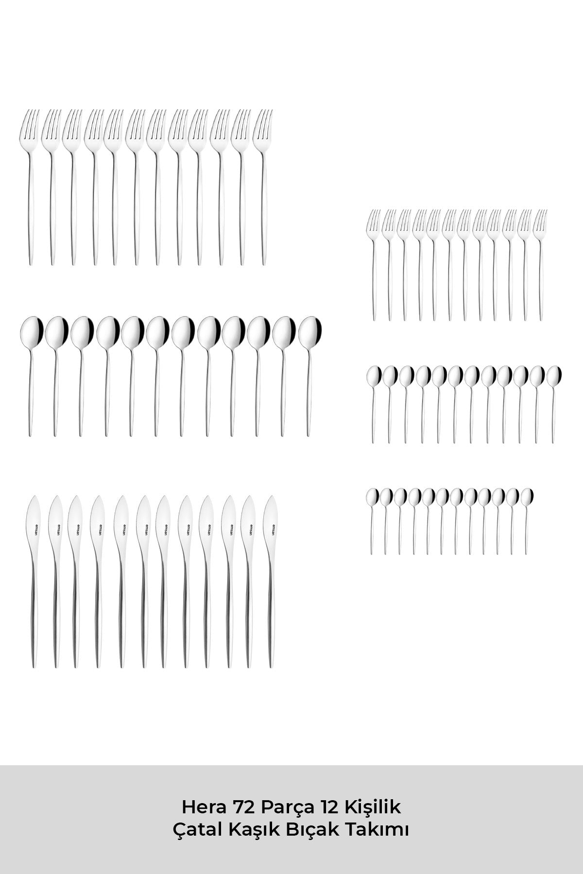 Emsan hera 72 Piece 12 Place Setting Flatware Set luks Boxed - MALLTURK