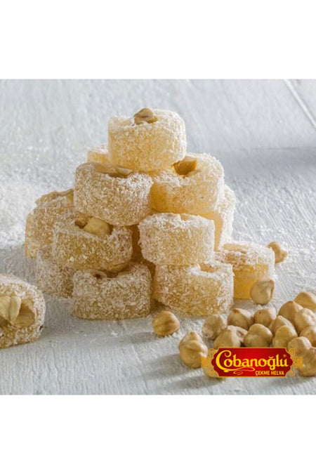 Cobanoglu cekme helva Hazelnut safranbolu Turkish Delight 350g - MALLTURK