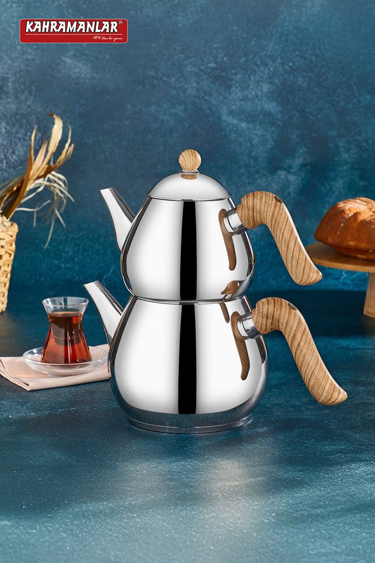 Kahramanlar Drop Mini Teapot Set - MALLTURK