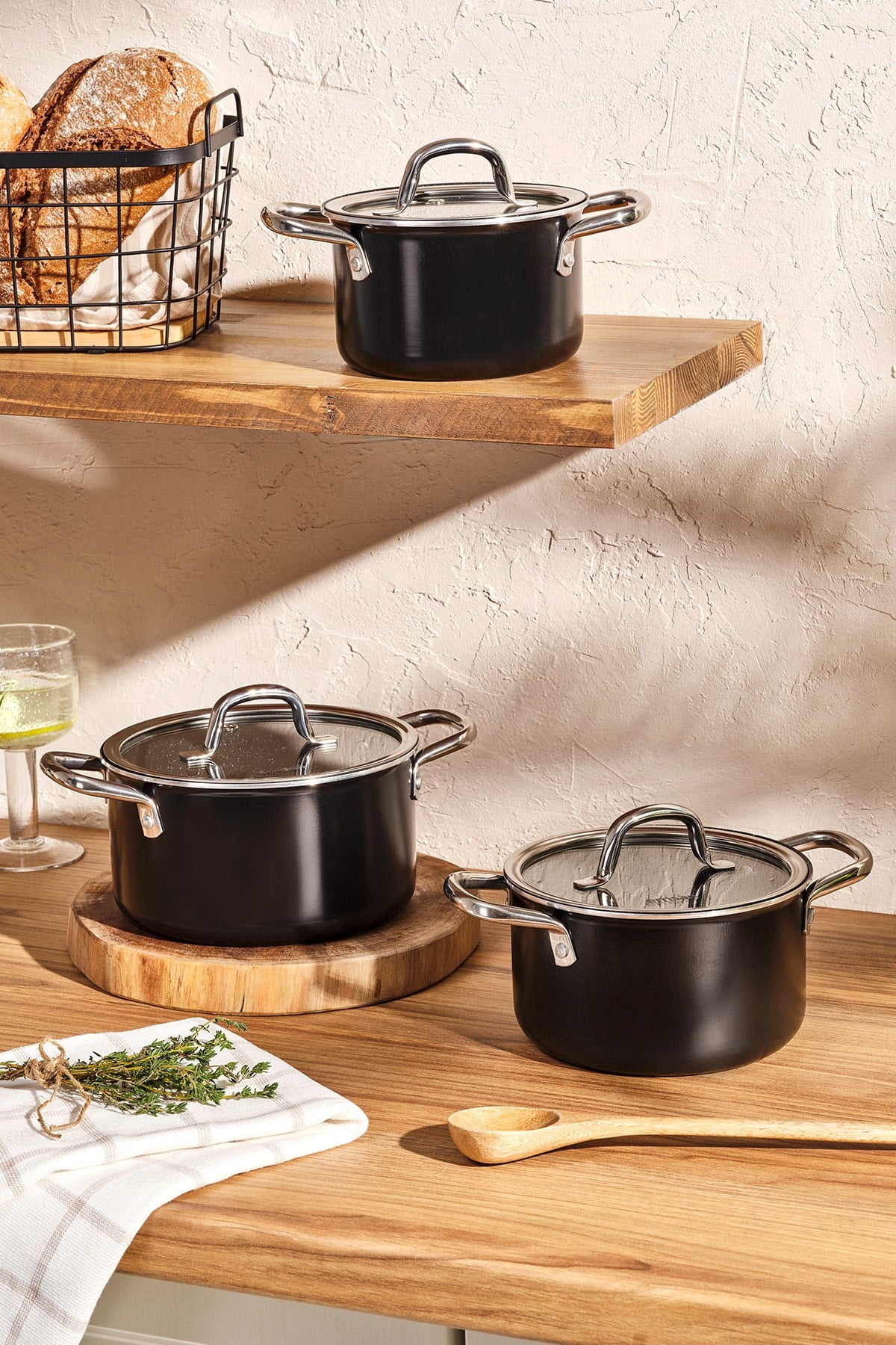 Emsan Master Class 6 Piece Midi Cookware Set