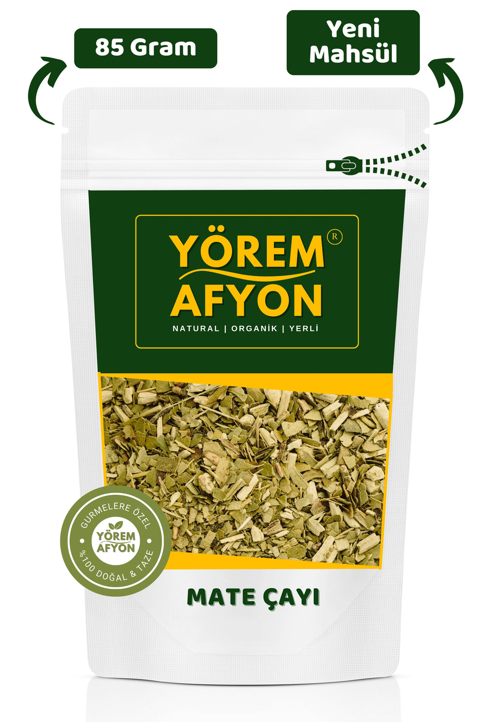 Gulcehre Yorem Afyon Natural Mate Leaf, Yerba Mate {ilex Paraguariensis} | 85g (For those who say goodbye to fatigue) - MALLTURK
