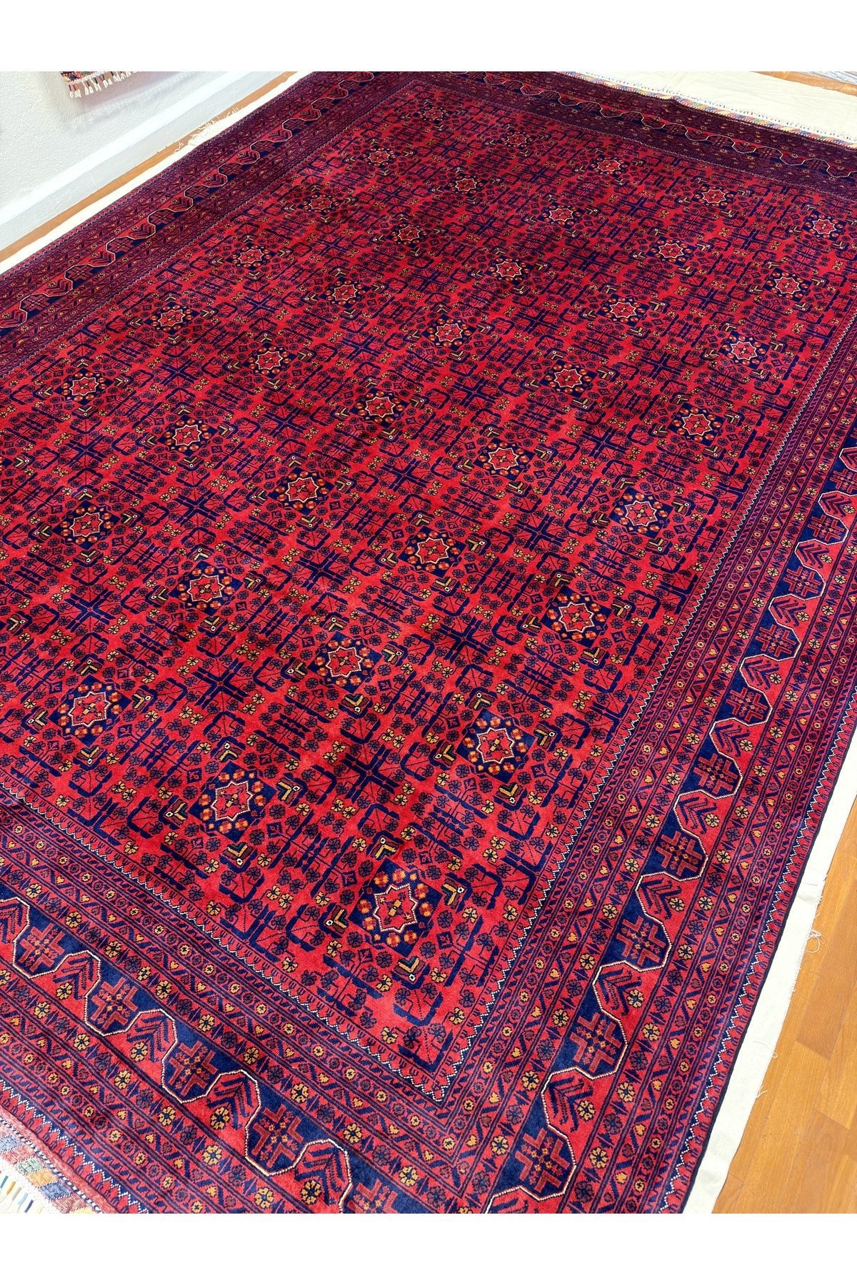 Afgan Rug Hand-Woven 12 Meter Large Living Room Special Offer 100% Wool Natural Dye - MALLTURK