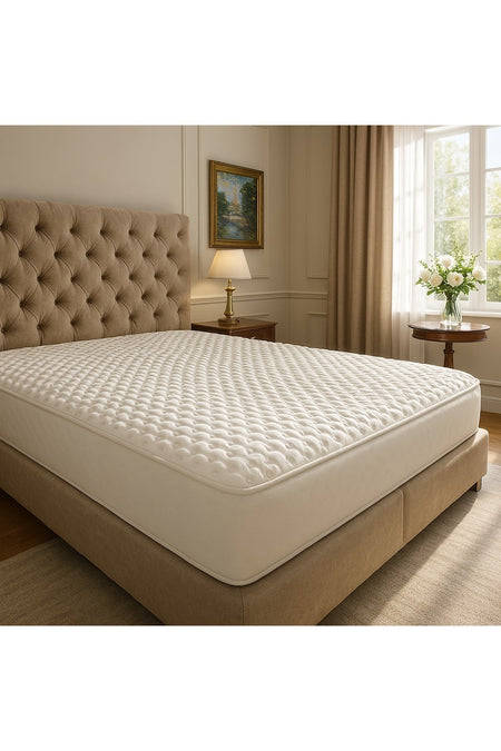 KONFOR TEKSTIL Konfor Waterproof Cotton Quilted Fitted Mattress Pad - MALLTURK