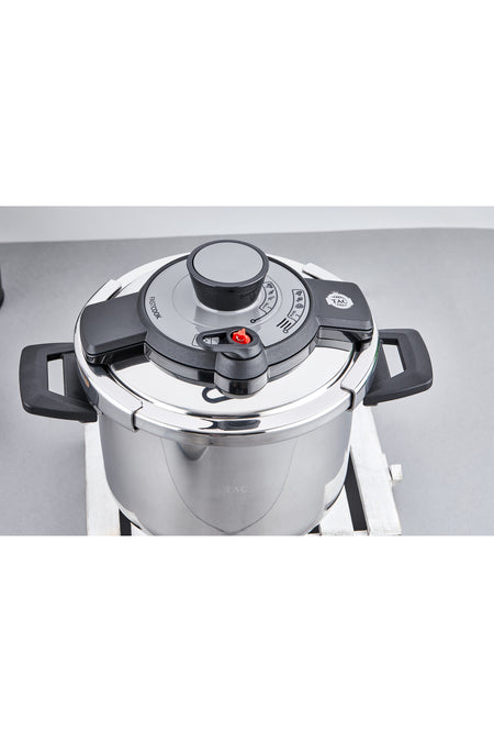 Tac FastCook 2-Piece 4+6 Liter induction Base Pressure Cooker Set - MALLTURK