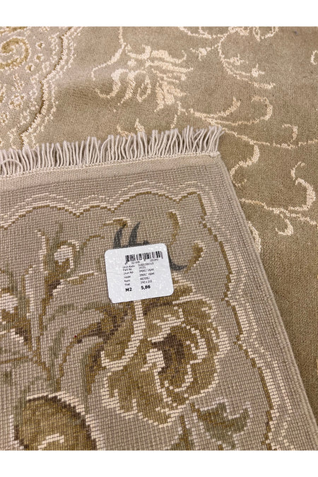 RD RAMAZAN DAG Hand Rug Art Hand-Woven Silk Blend Usak Rug Special Weave Size 290x202 - MALLTURK