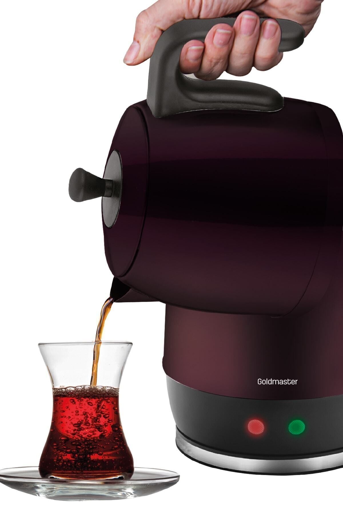 GoldMaster Bora 2200 Watt XL Stainless Steel Tea Maker and Water Kettle with Drip-Free Spout - MALLTURK