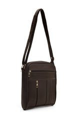 Fubileather Genuine Leather Unisex Messenger Bag