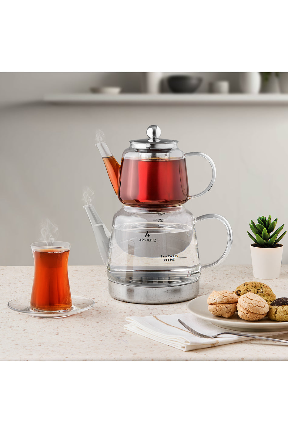 Aryildiz Unique Glass Teapot - MALLTURK