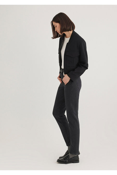 Cindy Real Mavi Dark Grey Jeans 100277-35250 - MALLTURK