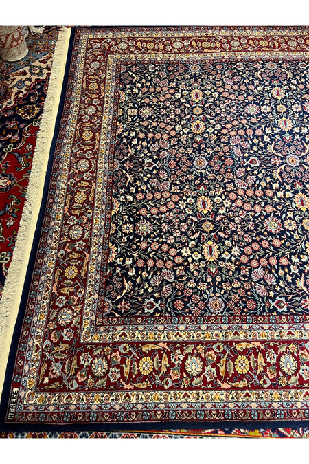 RD RAMAZAN DAG Hand Rug Art Hand-Woven Hereke Rug Signed Seven Mountains Flower Magnificent Bir Eser Size 290x200. - MALLTURK