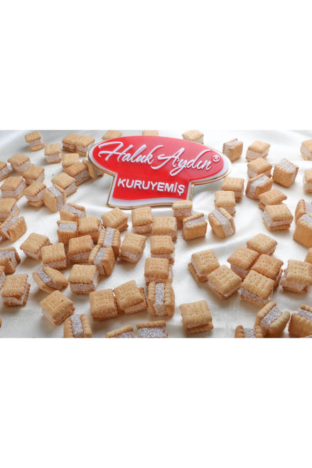 HALUK aydin kuruyemis Mini with Biscuit Turkish Delight 500 g - MALLTURK