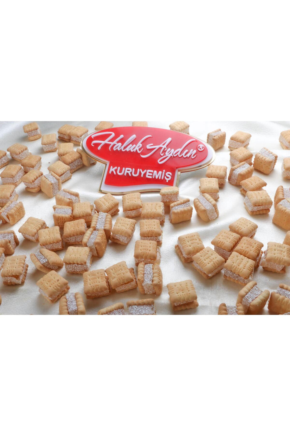 HALUK aydin kuruyemis Mini with Biscuit Turkish Delight 500 g
