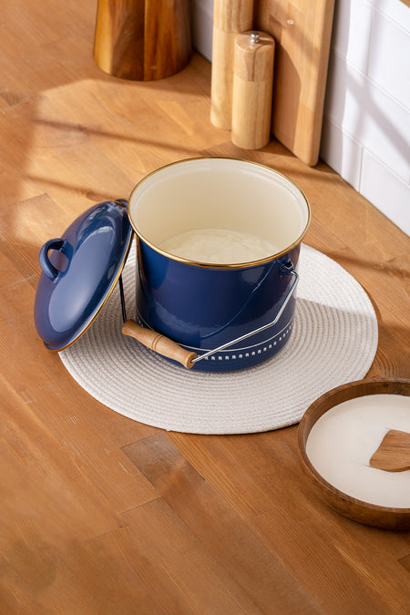 Emsan Hasbahce Enamel Yogurt Tenceresi - MALLTURK