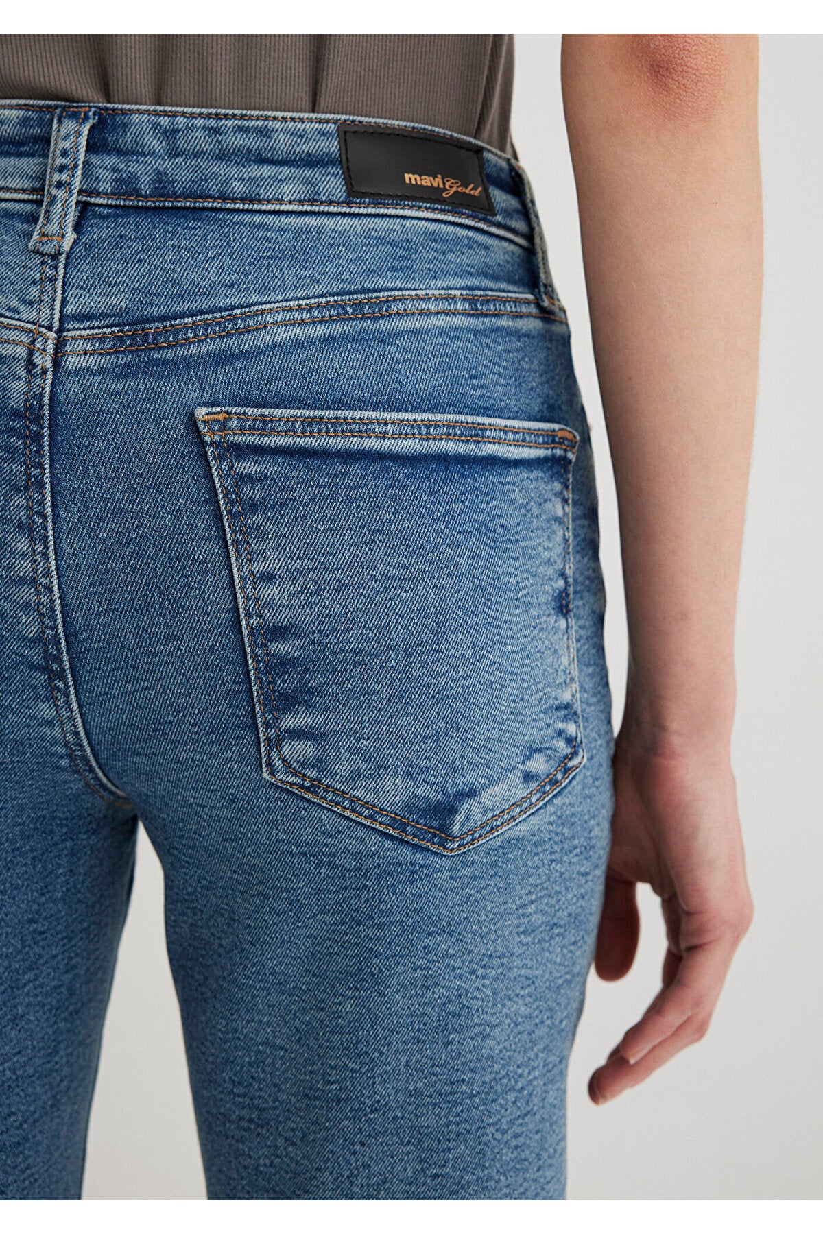 Cindy Gold Shape Misty indigo Mavi Jeans 100277-89183 - MALLTURK
