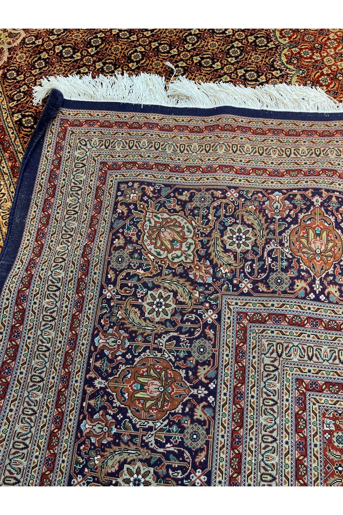 RD RAMAZAN DAG Hand Rug Art Hand-Woven Iranian Mahi Rug Wool Blend Premium Quality Size 400x300 - MALLTURK