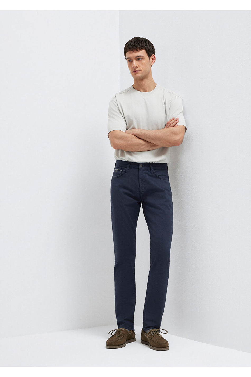 Mavi Marcus Black Navy Gabardine Trousers 00351A2793 - MALLTURK