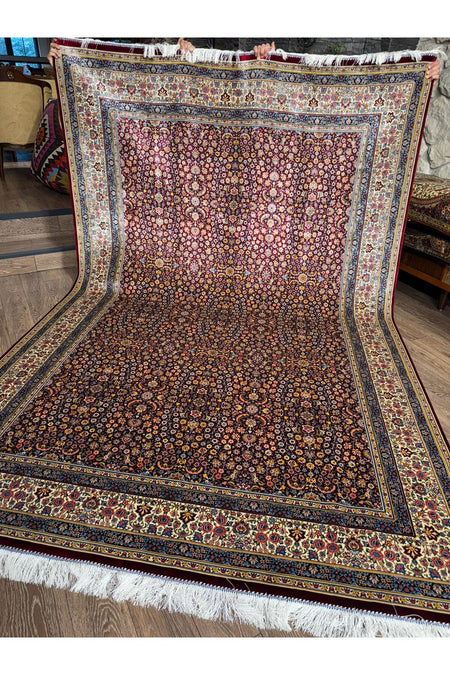 Rustikev Iranian Silk Hereke Rug - MALLTURK