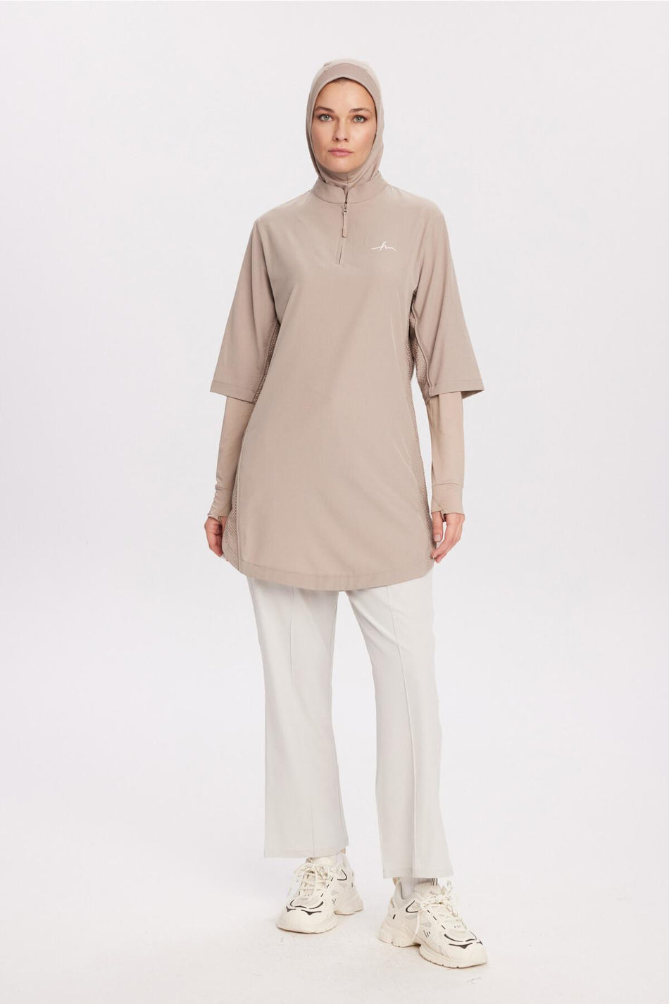 Hasema Active H-Per Fit Laser Cut Detailed Mink Hijab Training Top ACT-33