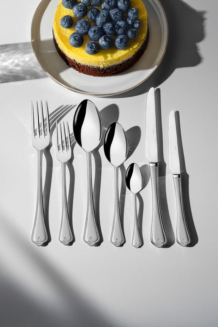 Nehir fulya Satin 12 Place Setting 89 Piece Boxed Flatware Set - MALLTURK