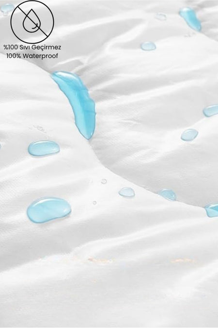VESSINOHOME Waterproof Microfiber Quilted Fitted Mattress Pad - MALLTURK