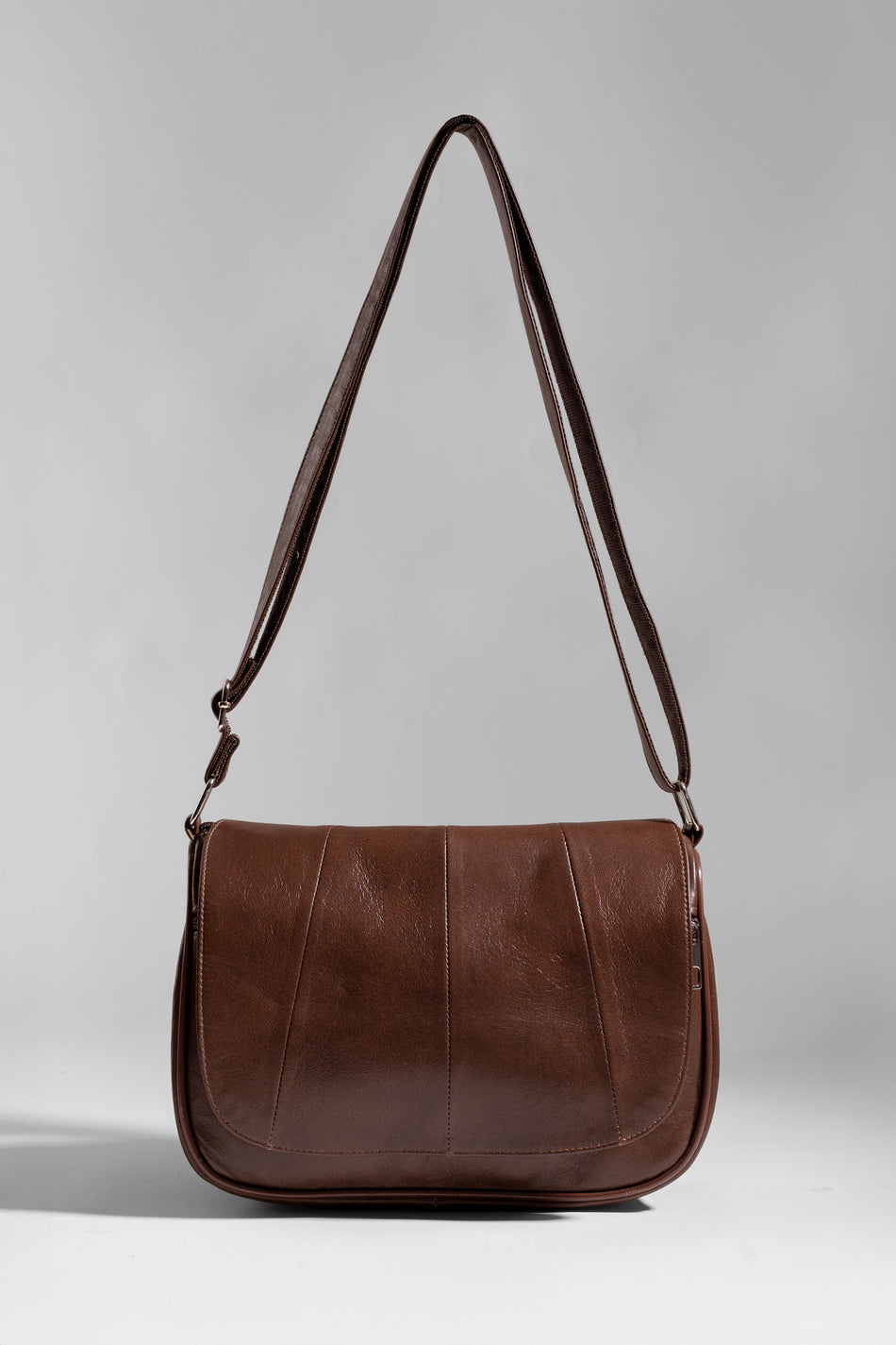Fubileather Genuine Leather Multi-Pocket Everyday Messenger Bag