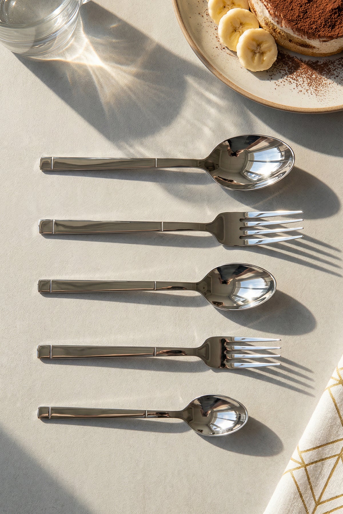Tac felina nida 60 Piece 12 Place Setting Fork Spoon Set 18 10 Stainless Steel 304 kalite - MALLTURK