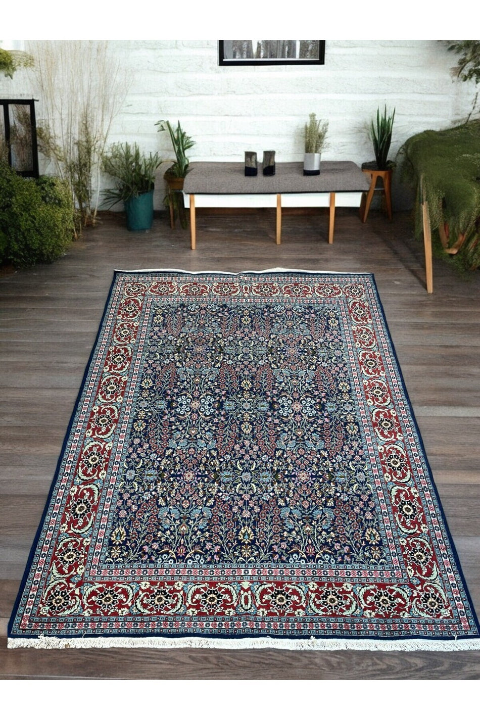 SIRVAN Rug Hand-Woven Hereke Rug - 197x299 - MALLTURK