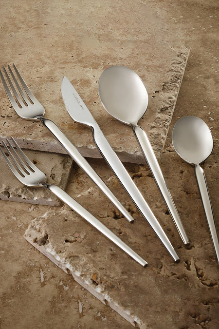 Karaca lady 316 Steel 84 Piece 12 Place Setting premium Flatware Set - MALLTURK