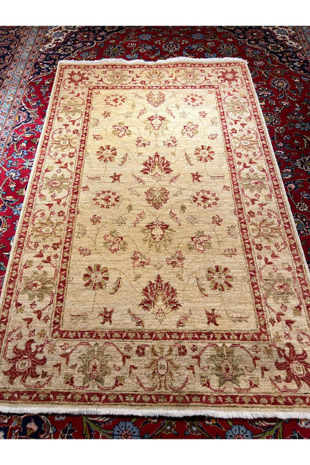 RD RAMAZAN DAG HAND-WOVEN CARPET ART Hand-woven Afghan Usagi Ziegler Carpet 195x125 - MALLTURK