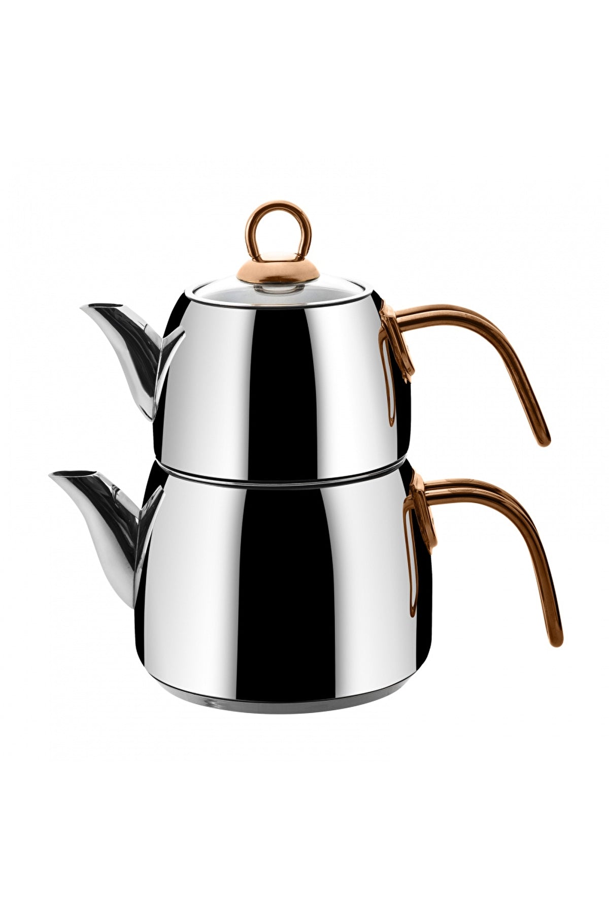 Emsan Teatanyum Maxi induction Base Teapot Set 1.2-2.5Lt - MALLTURK